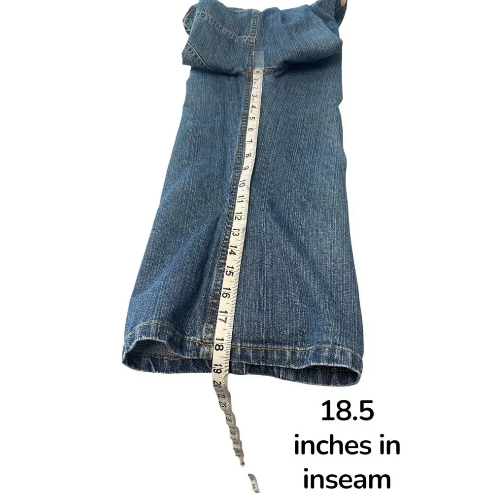 Vintage Y2K Mary-Kate and Ashley Denim Capri Jeans Girls 12 – Rainbow Belt Loops - Picture 7 of 7